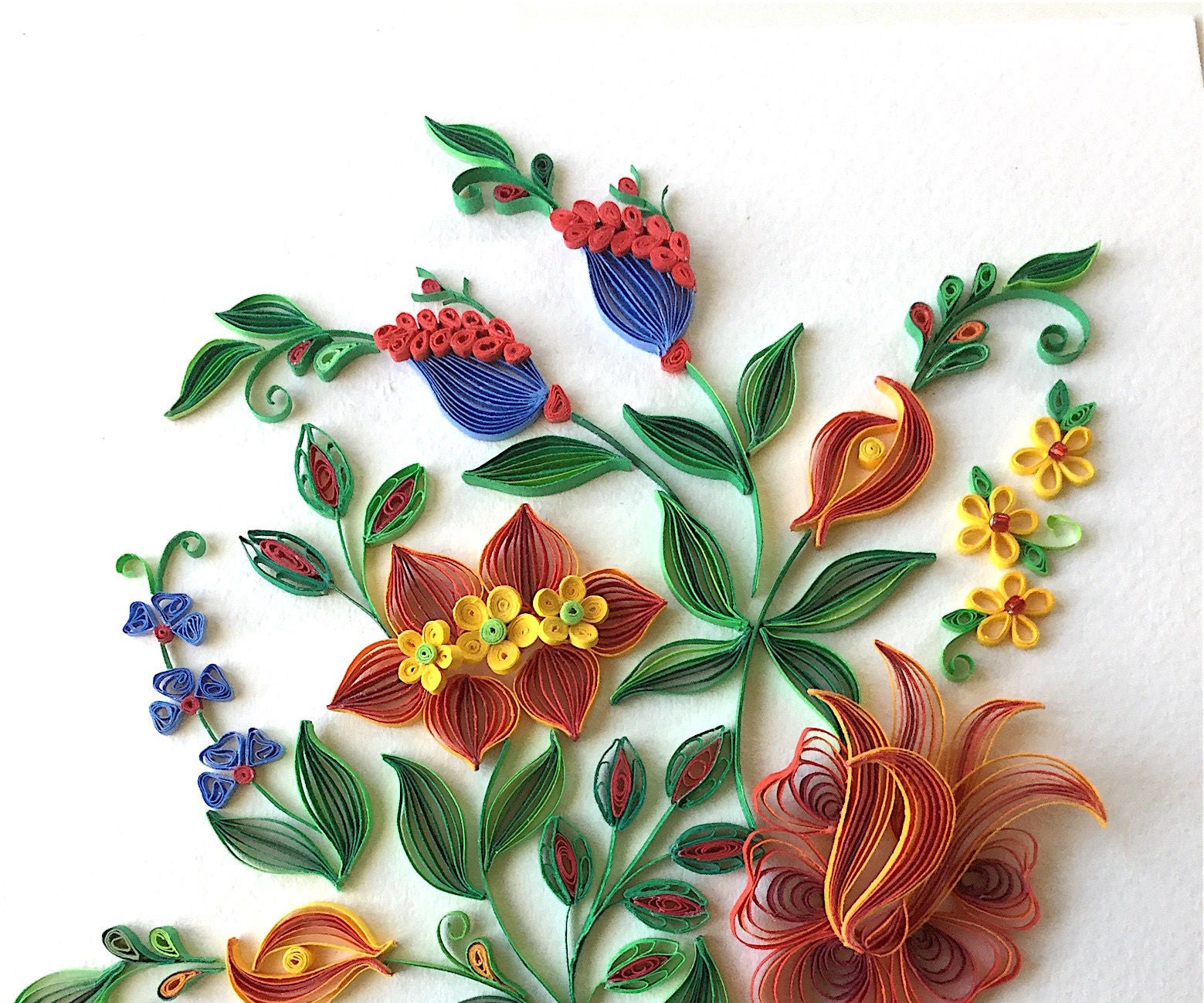 "Fantasy Flowers" Quilling Design 11 Steps (with Pictures