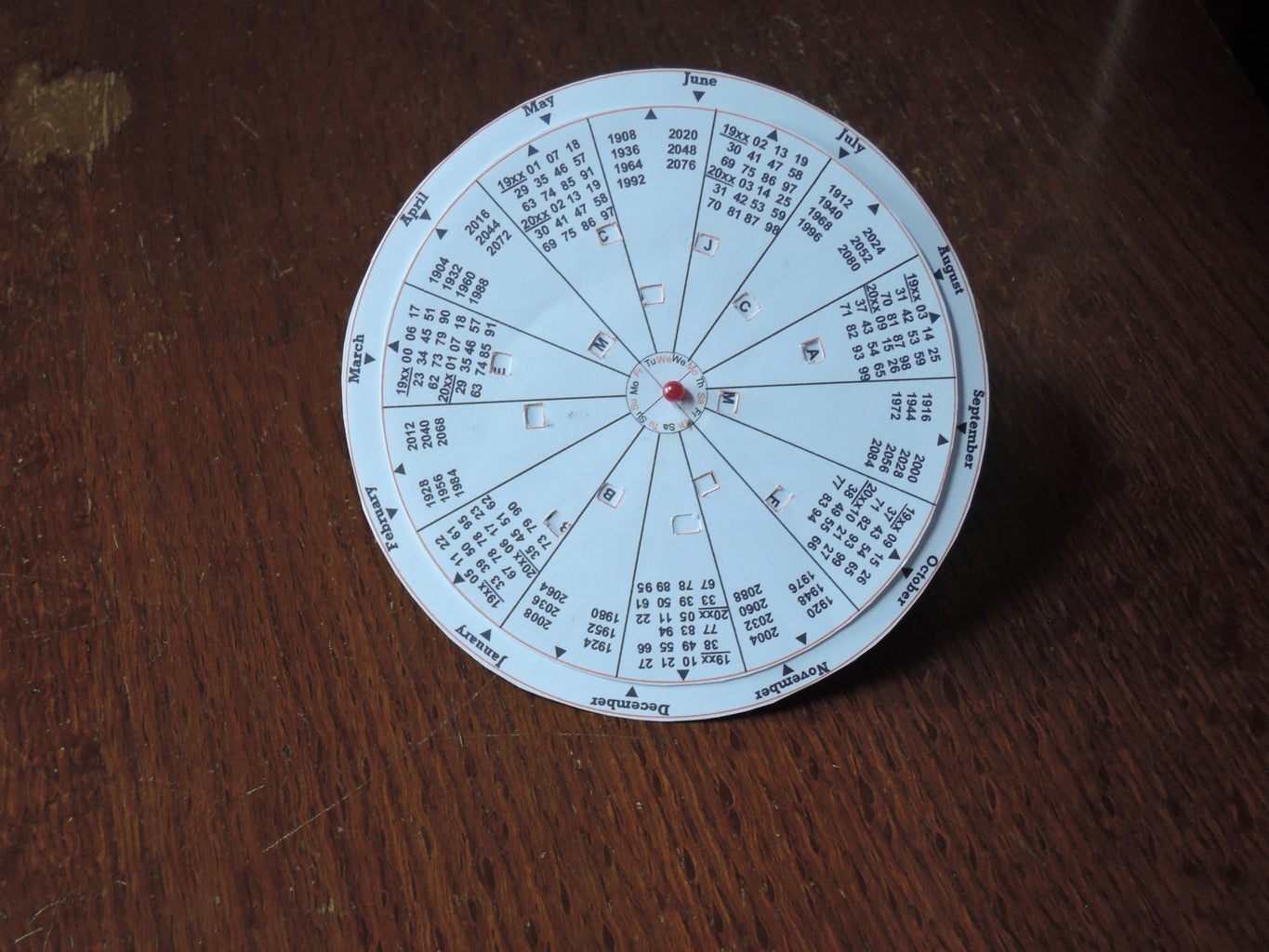 Perpetual Calendar (200 Years) 5 Steps (with Pictures) Instructables