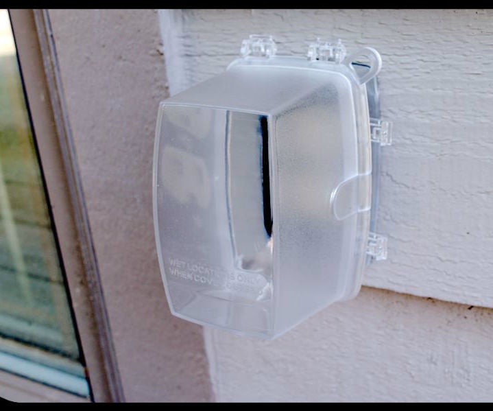 Rainproof Outdoor Outlet Cover 4 Steps Instructables
