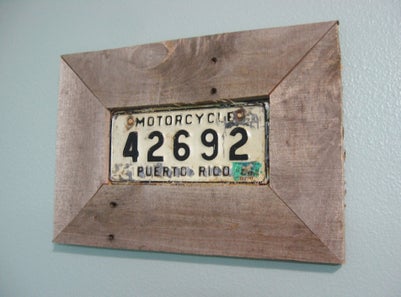 Porta-retrato fácil de madeira de palete