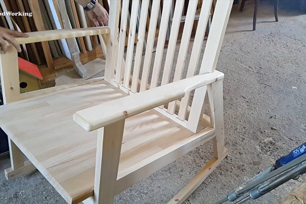 Wooden Rocking Chair 10 Steps With Pictures Instructables