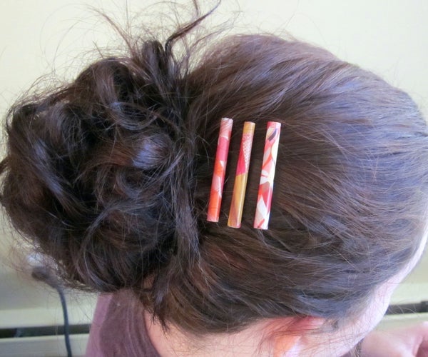 DIY Paper Embellished Bobby Pin