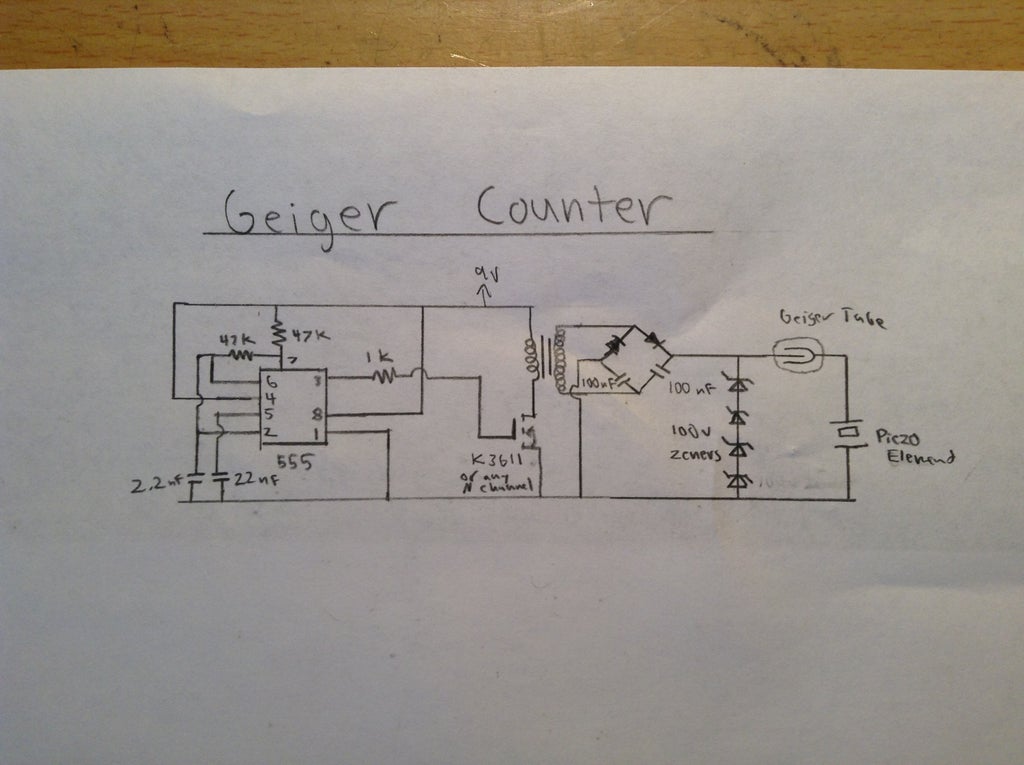 Simplest Geiger Counter : 7 Steps (with Pictures) - Instructables | Geiger Counter Wiring Diagram | | Instructables