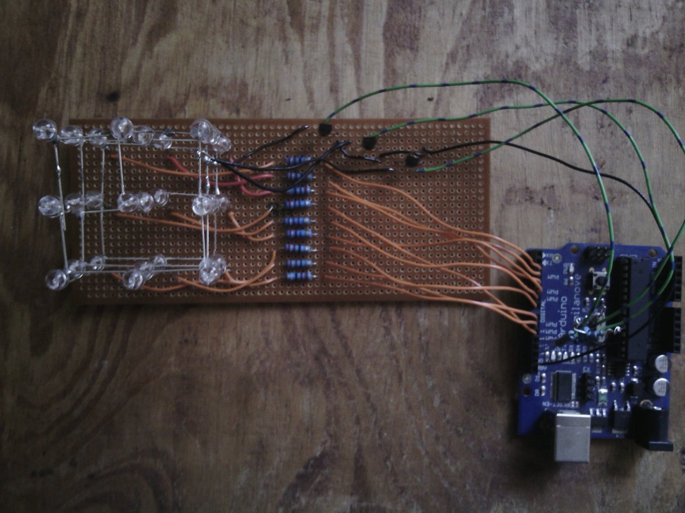 Making an Arduino 3X3 LED Cube in Less Than 30 Minutes : 8 Steps ...