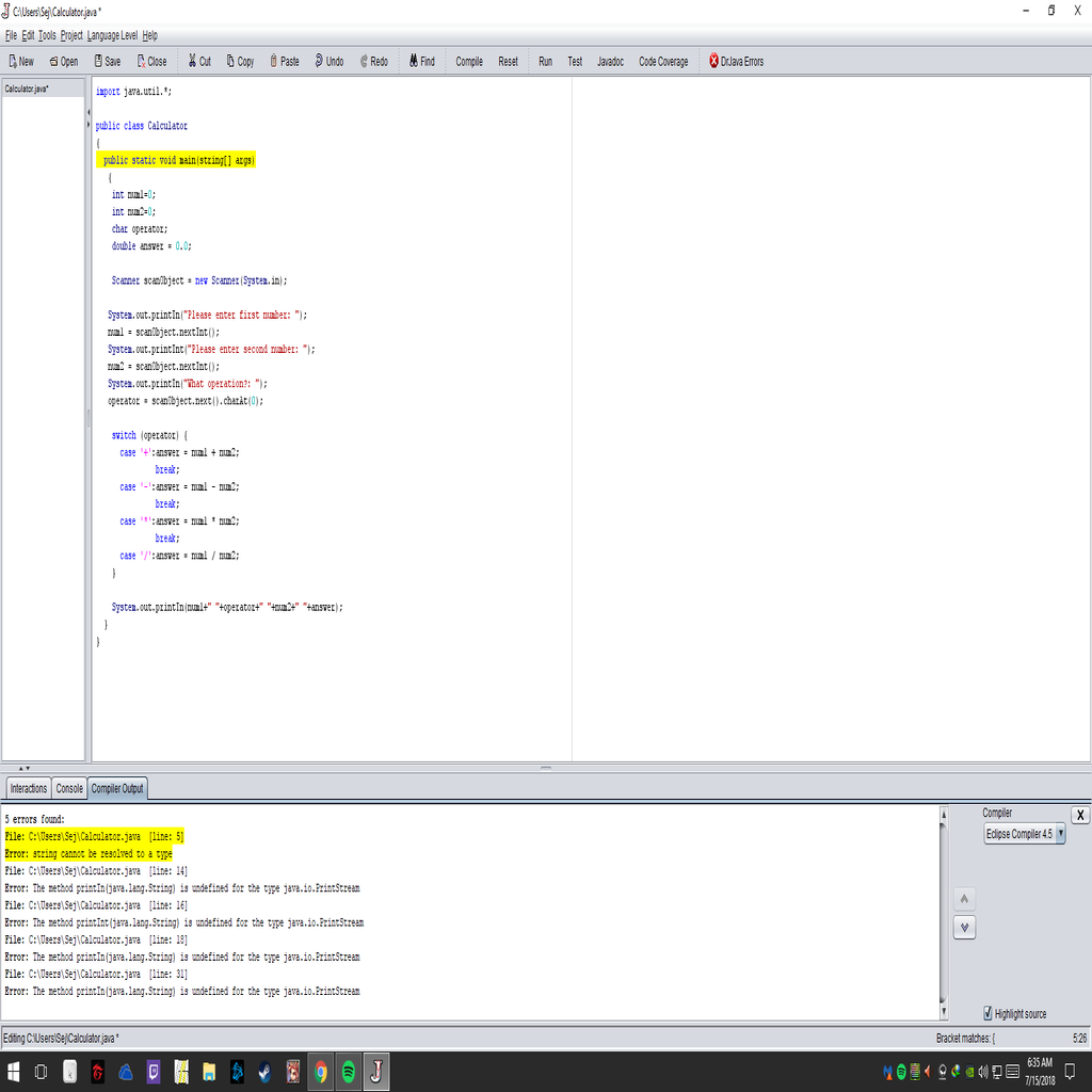How to Make a Simple Calculator in Java 9 Steps Instructables