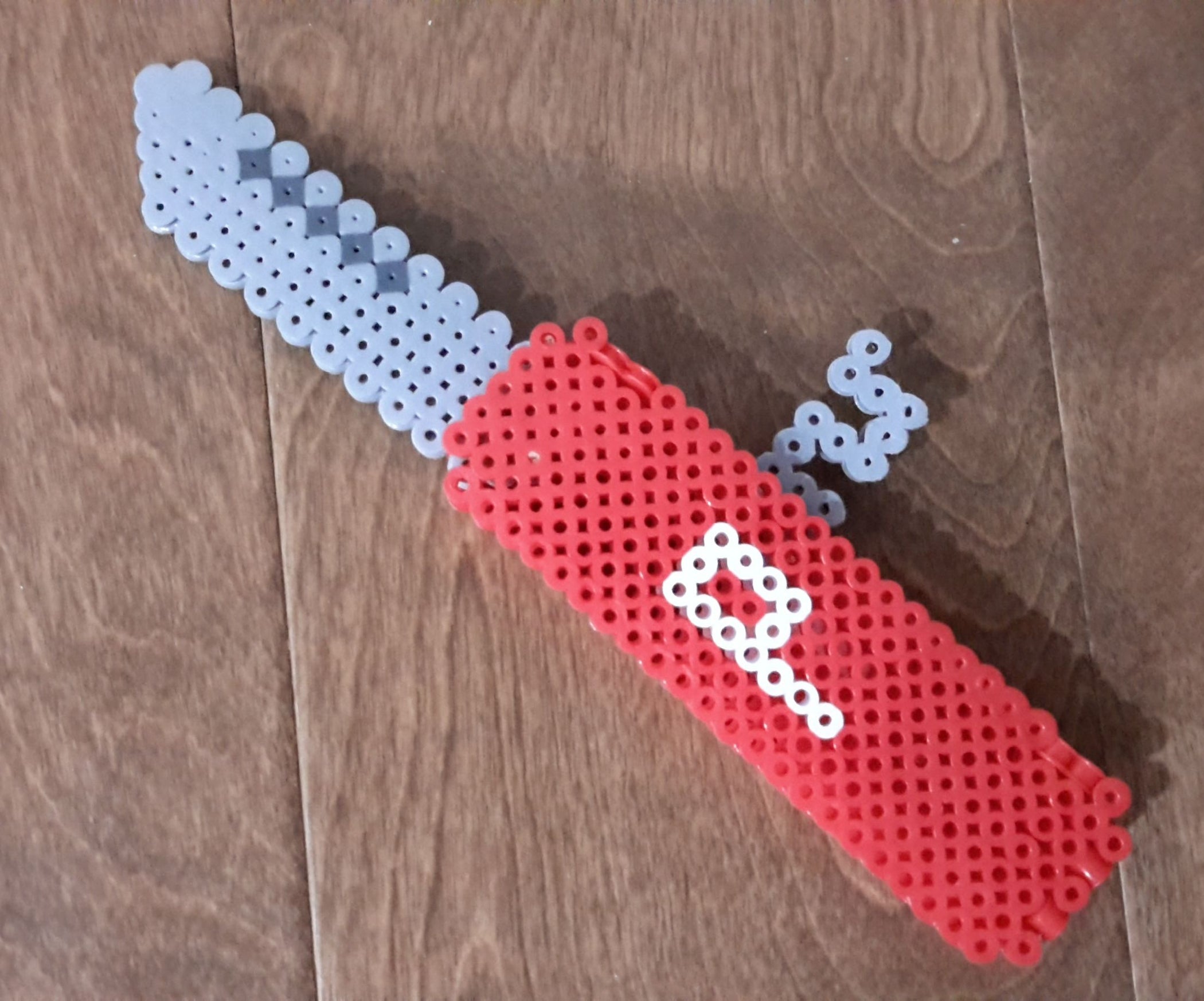 Perler Bead 3D Pocket Knife 4 Steps Instructables