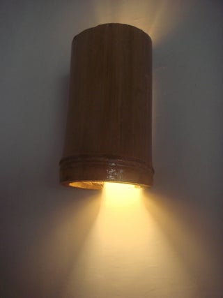 Simple Bamboo Lamp Shades Wall Hang 5 Steps With Pictures Instructables Simple Bamboo Lamp Shades Wall Hang, How To Make Simple Lamp Shade