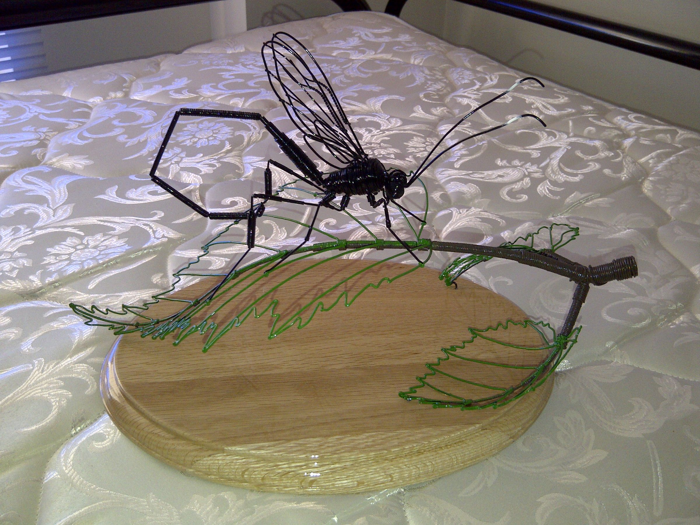 wire sculpture - female pelecinid wasp DIY Project DIY Project Image