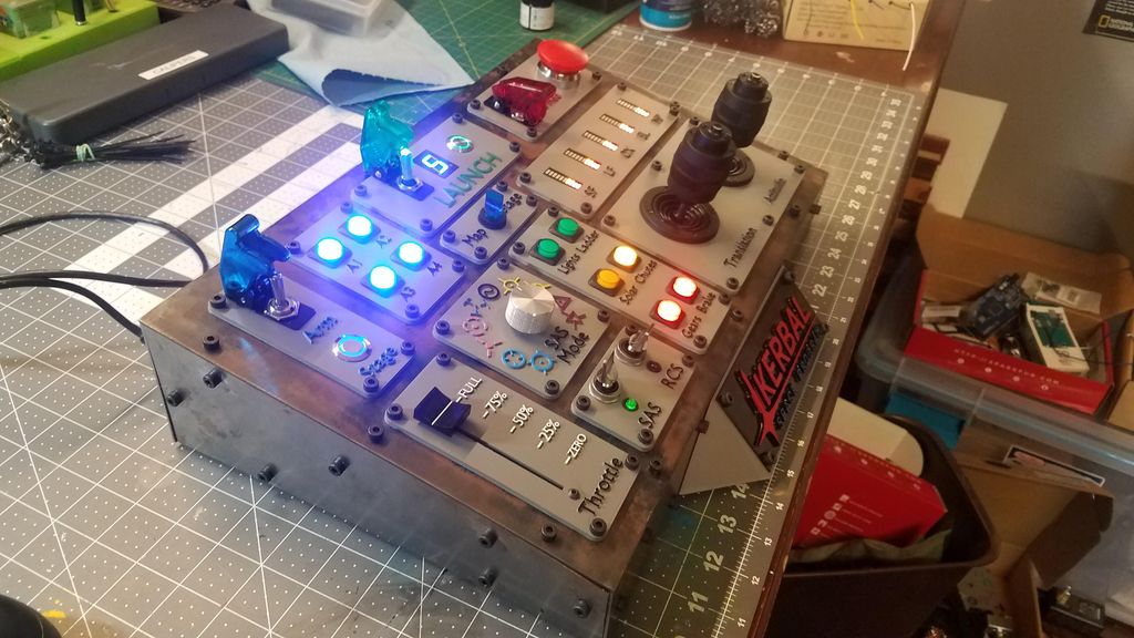 Ksp Custom Controller Arduino KerbalController: a Custom Control Panel for Rocket Game Kerbal Space ...