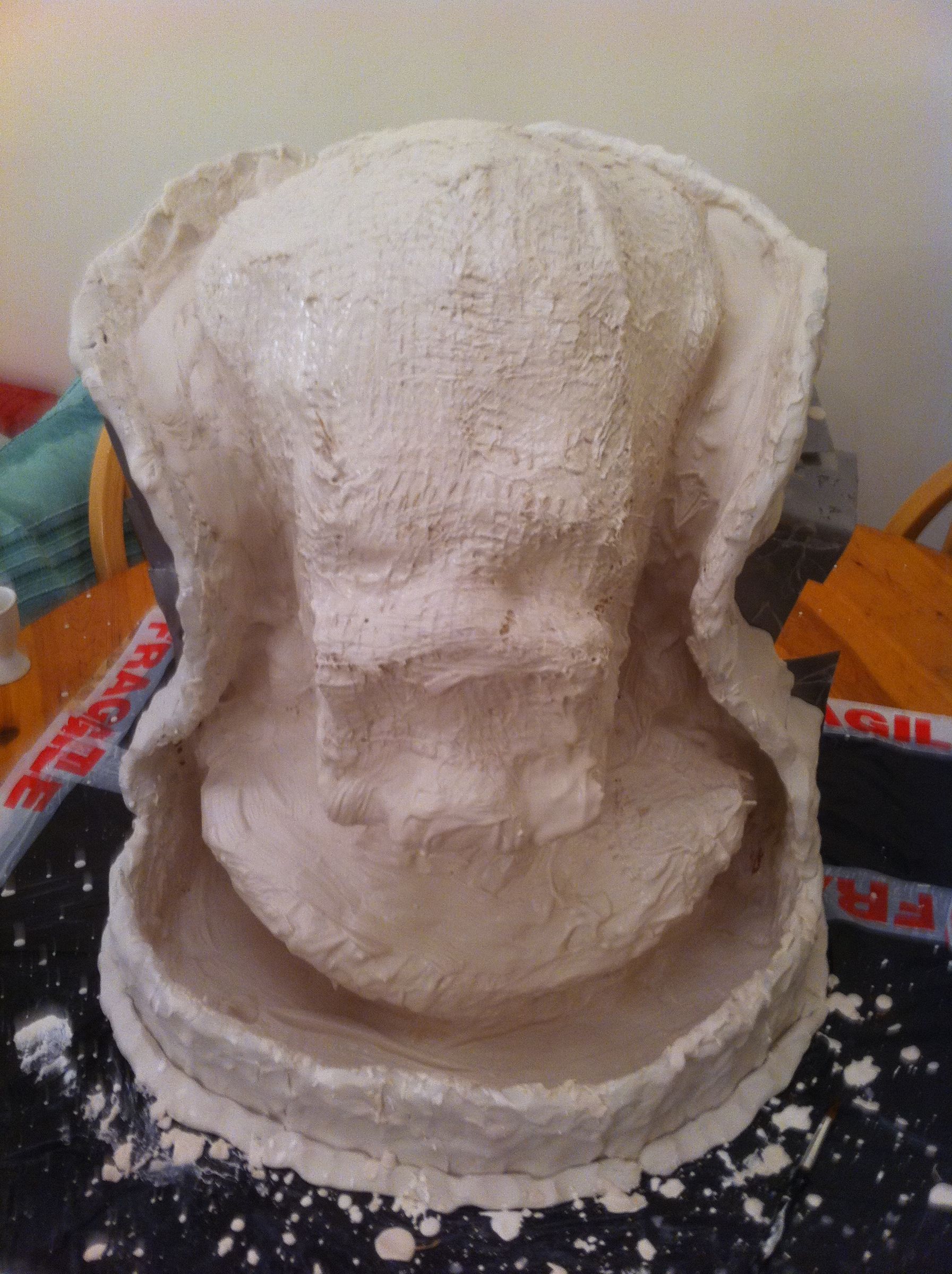 Predator Mask Mark 2 2 Part Plaster Mold for a Latex Mask 9 Steps