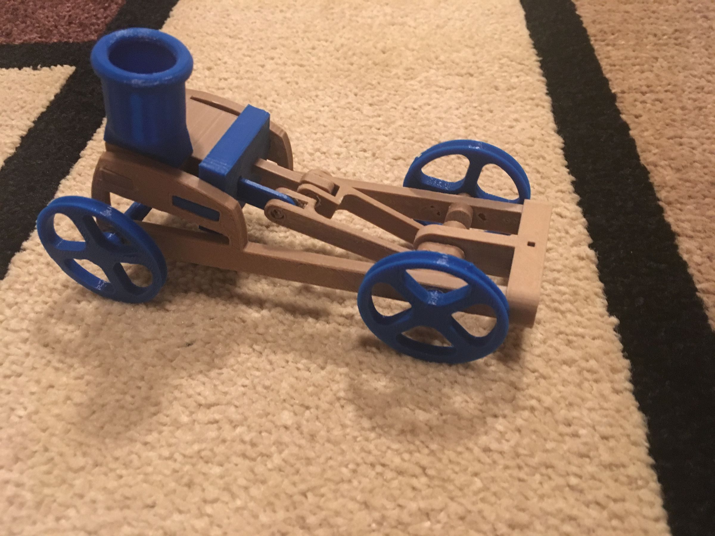 Single Cylinder Air Engine Balloon Powered Rolling Chassis 6 Steps