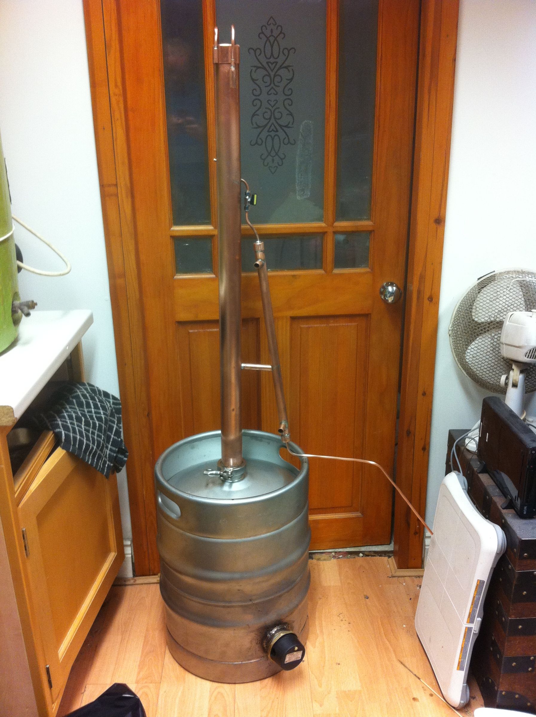 Building a Keg Still (Bokakob Design, Reflux Still) 15 Steps (with