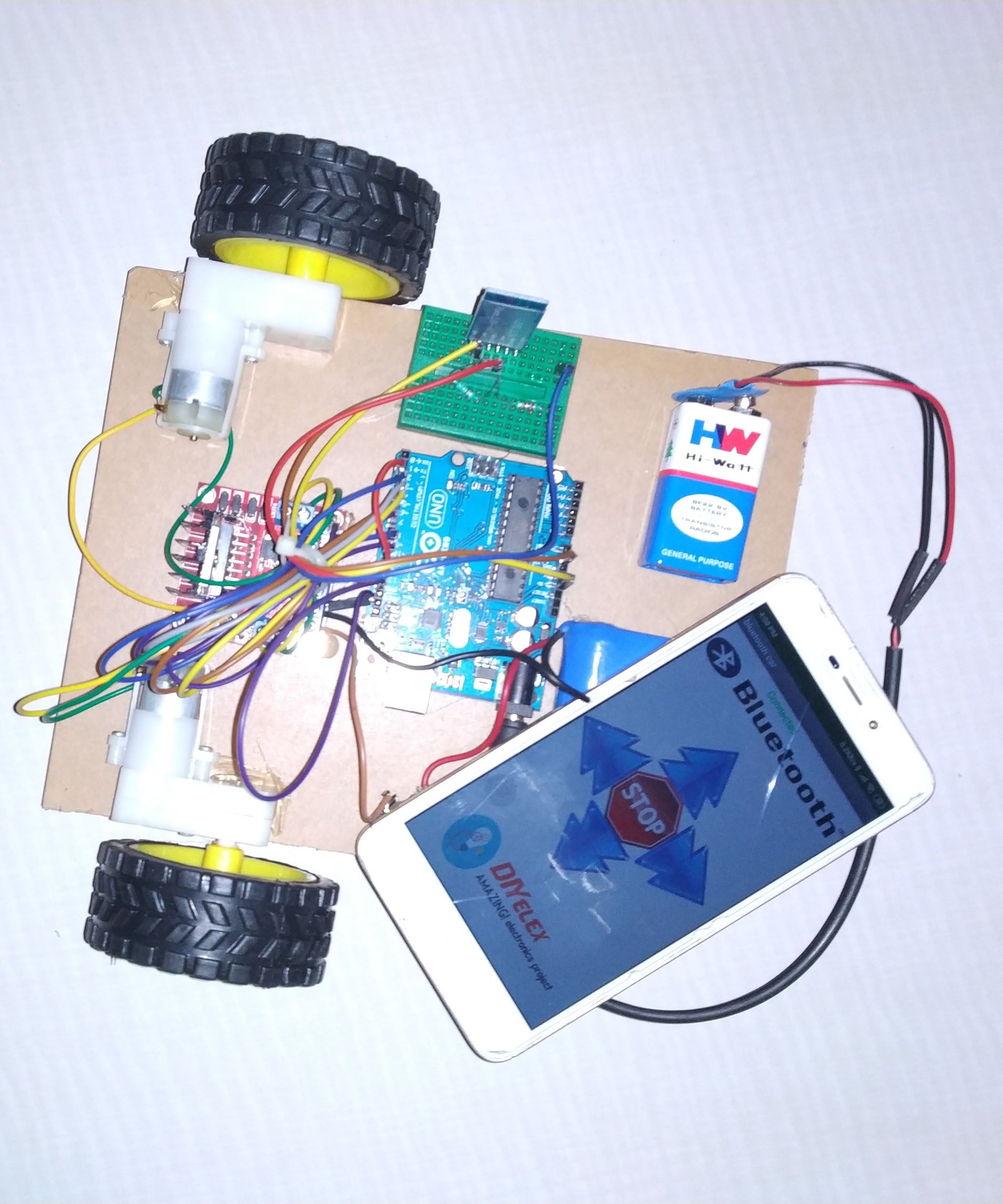 Bluetooth"Android App" Controlled Robot Car : 5 Steps - Instructables