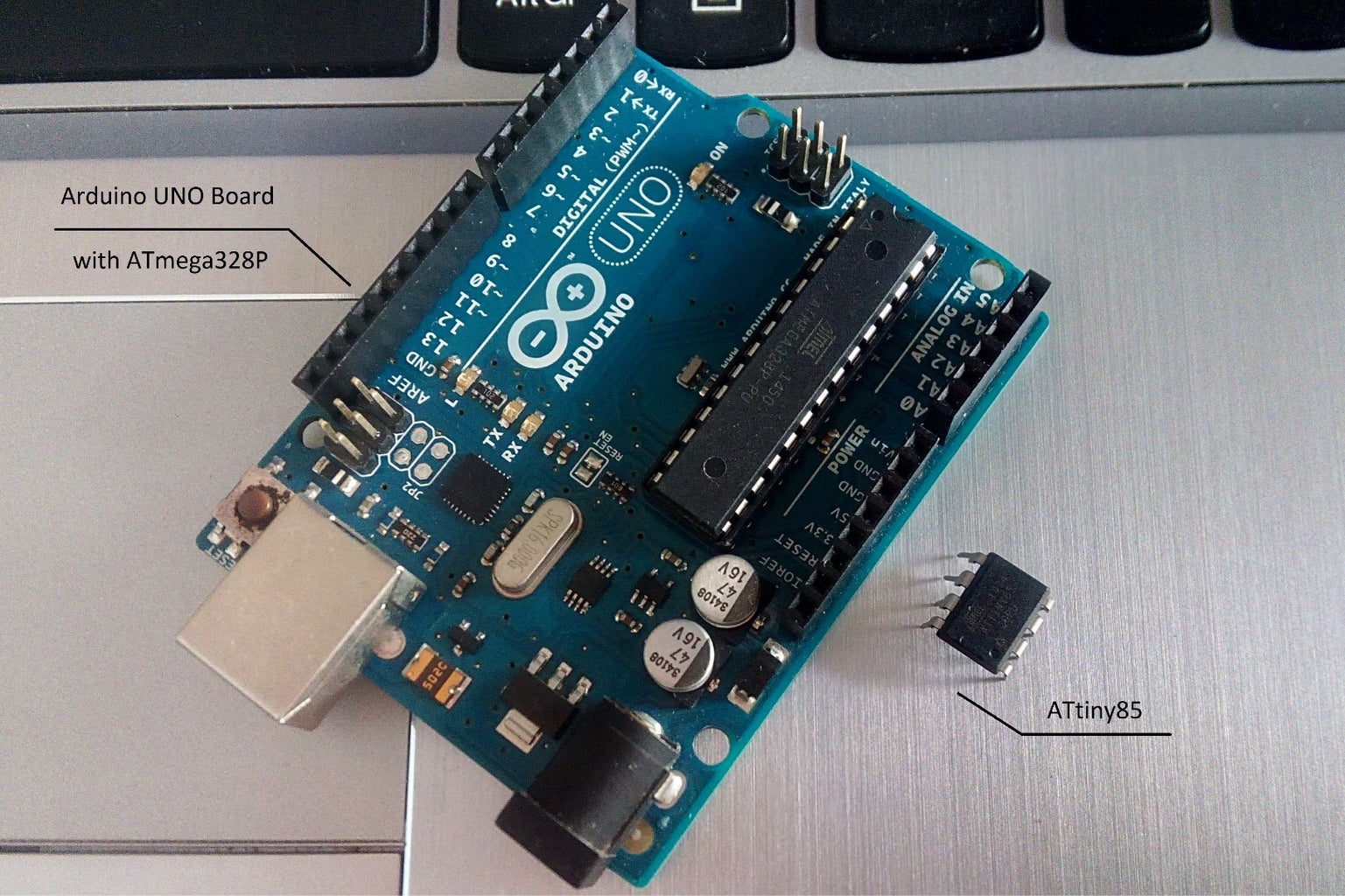 How to Program the ATtiny85 With the Arduino Uno Board : 6 Steps (with ...