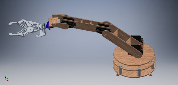 DIY Robotic Arm 8 Steps with Pictures Circuit Diagram