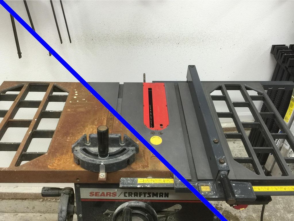 De Rust Your Old Table Saw 6 Steps With Pictures Instructables De Rust Your Old Table Saw 6 Steps With Pictures Instructables