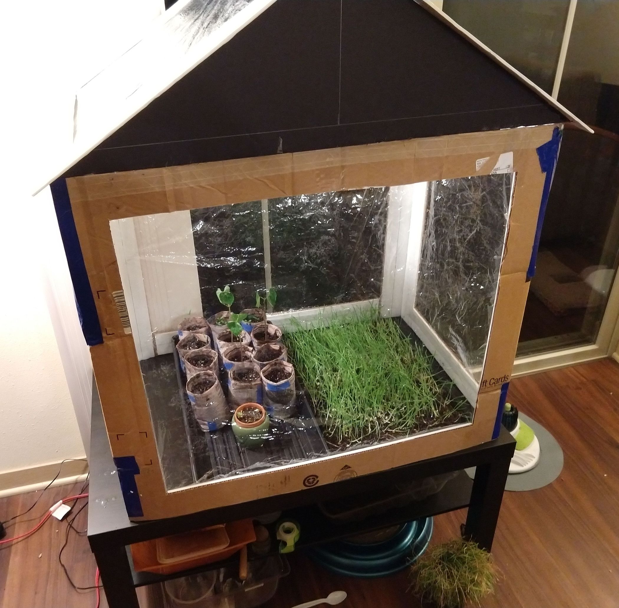 Cardboard Greenhouse 9 Steps (with Pictures) Instructables