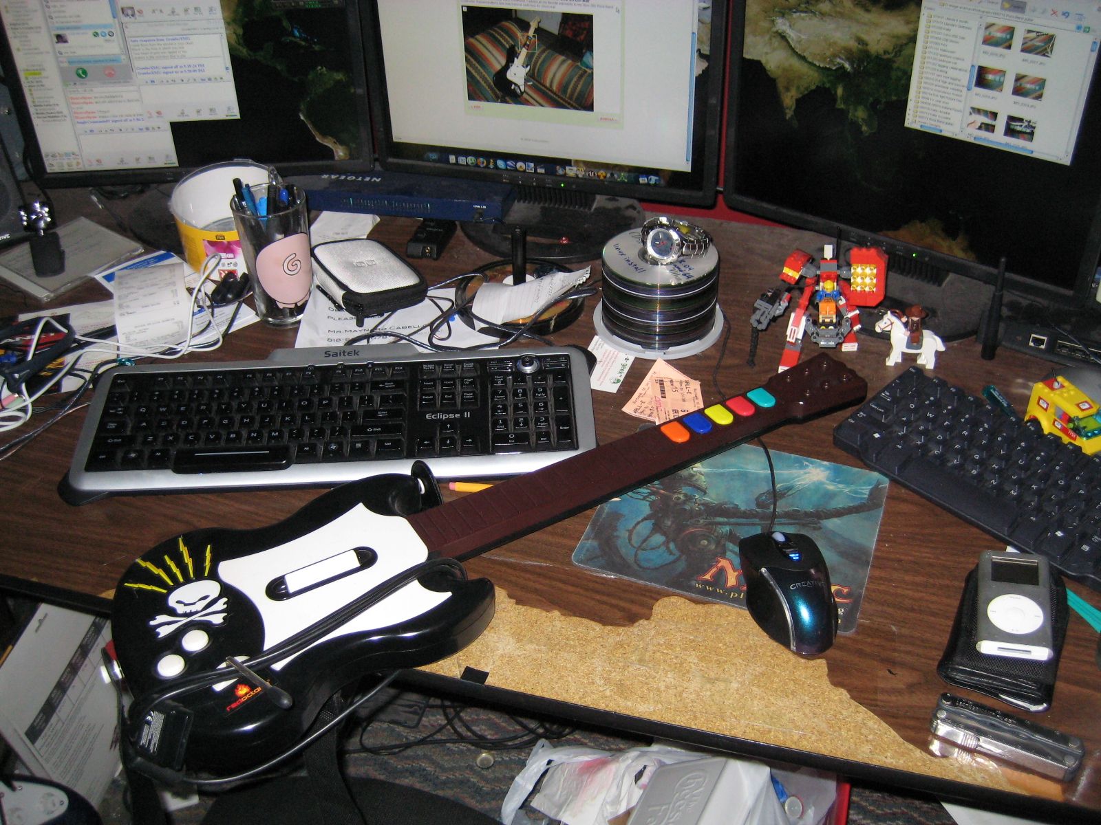 Rock Band Guitar Mod Guitar Hero Buttons and Strum Bar 17 Steps