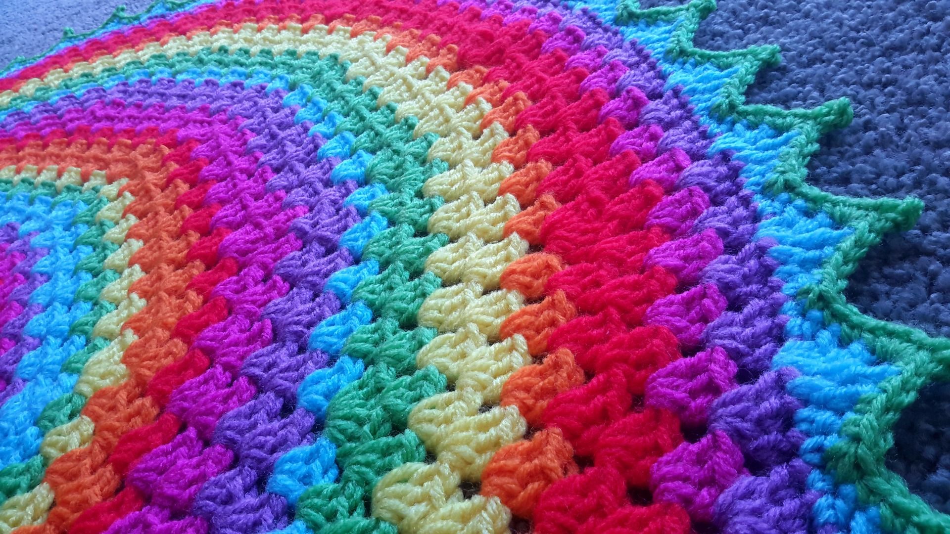 Round Granny Stitch Blanket Tutorial Instructables