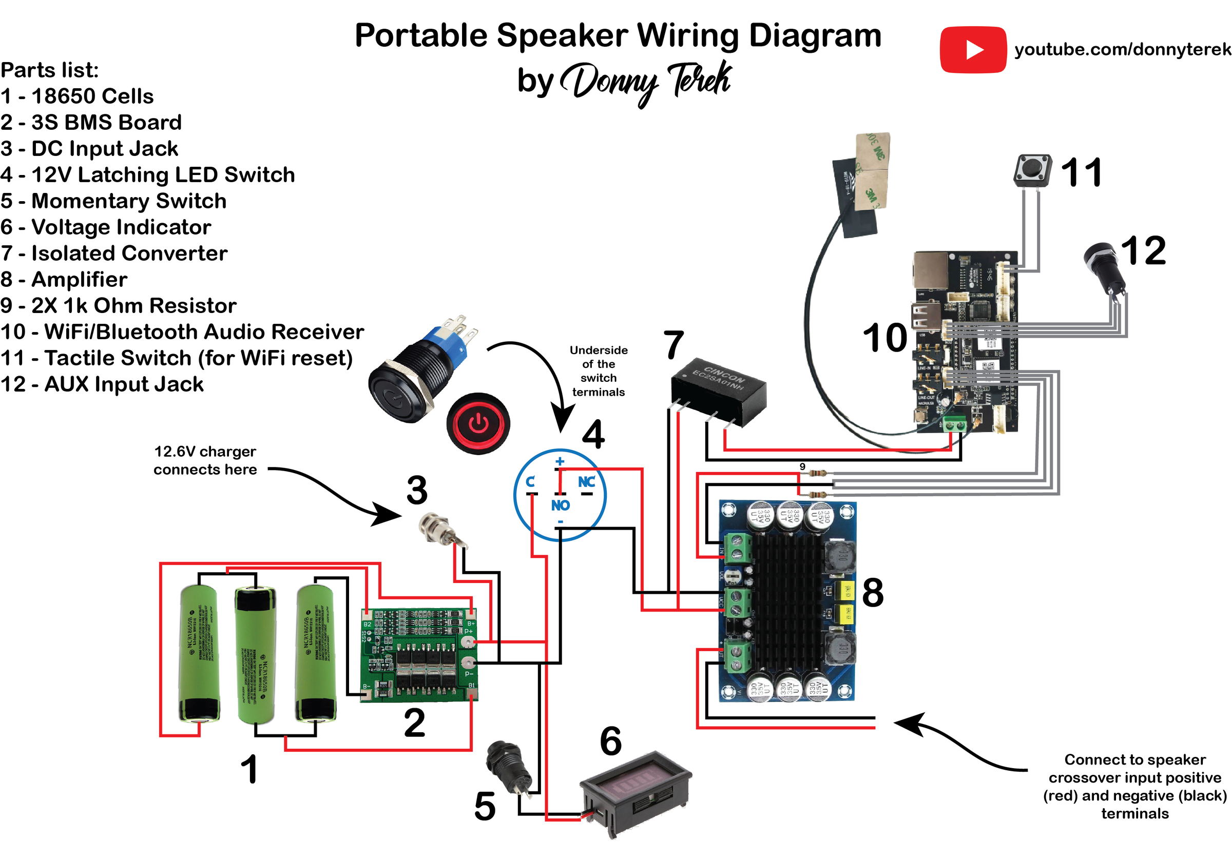 Old Speaker Conversion to Bluetooth Boombox | Trybotics
