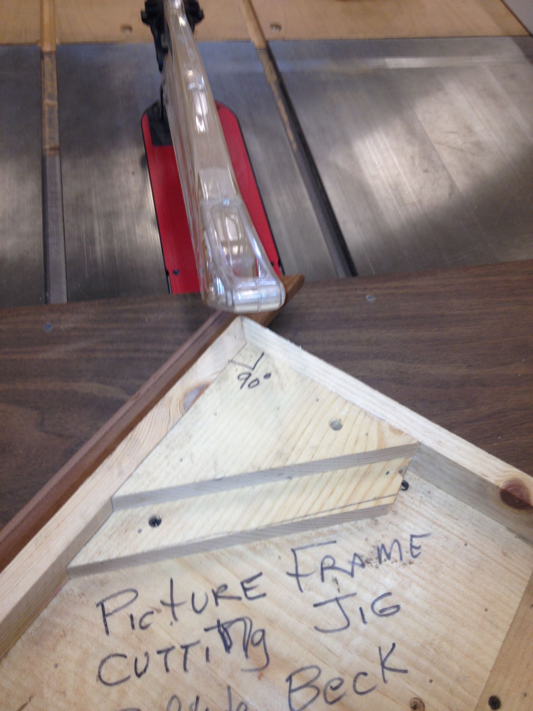 Picture Frame Jig for Table Saw 12 Steps Instructables