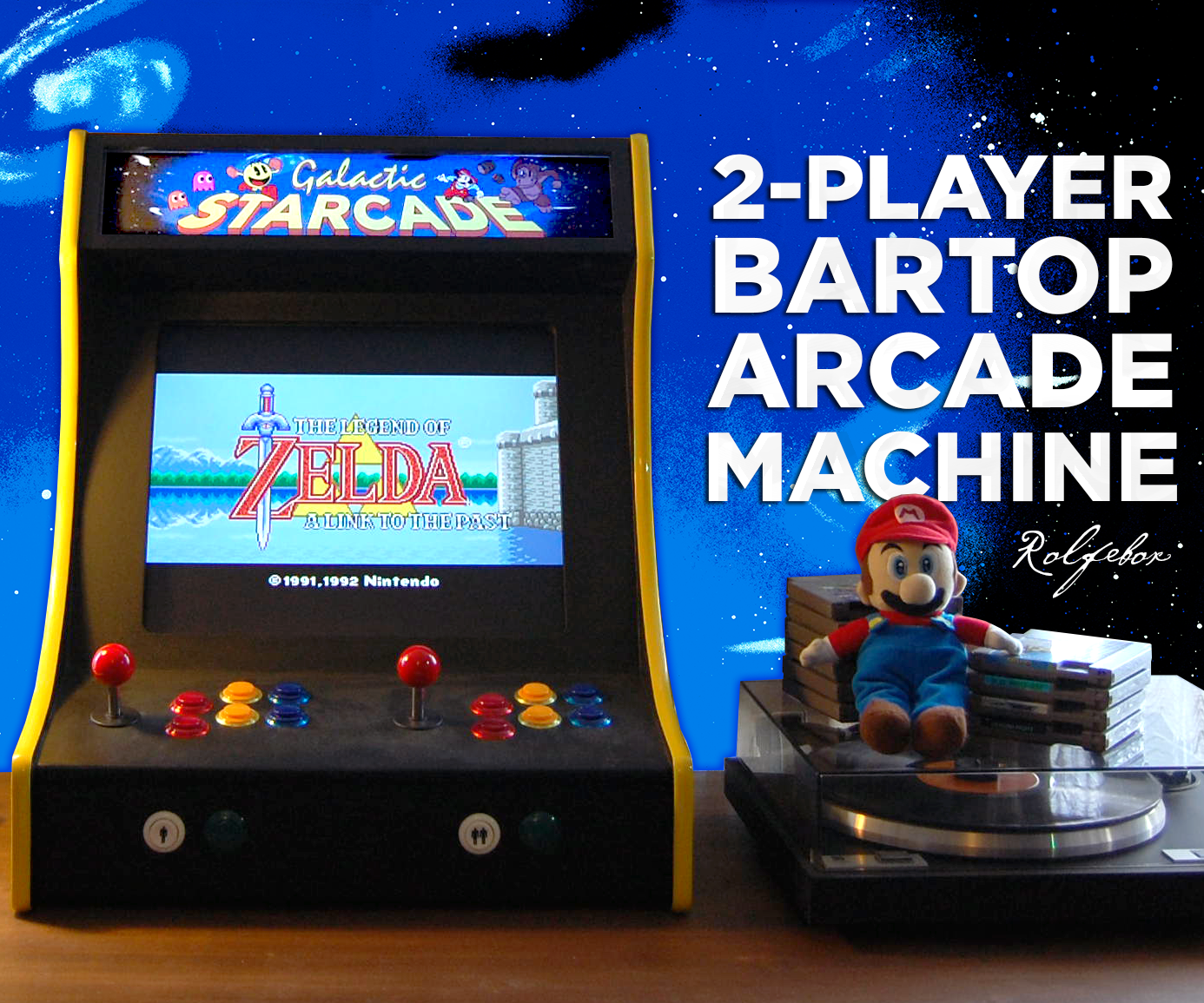 2Player Bartop Arcade Machine (Powered by Pi) 19 Steps (with