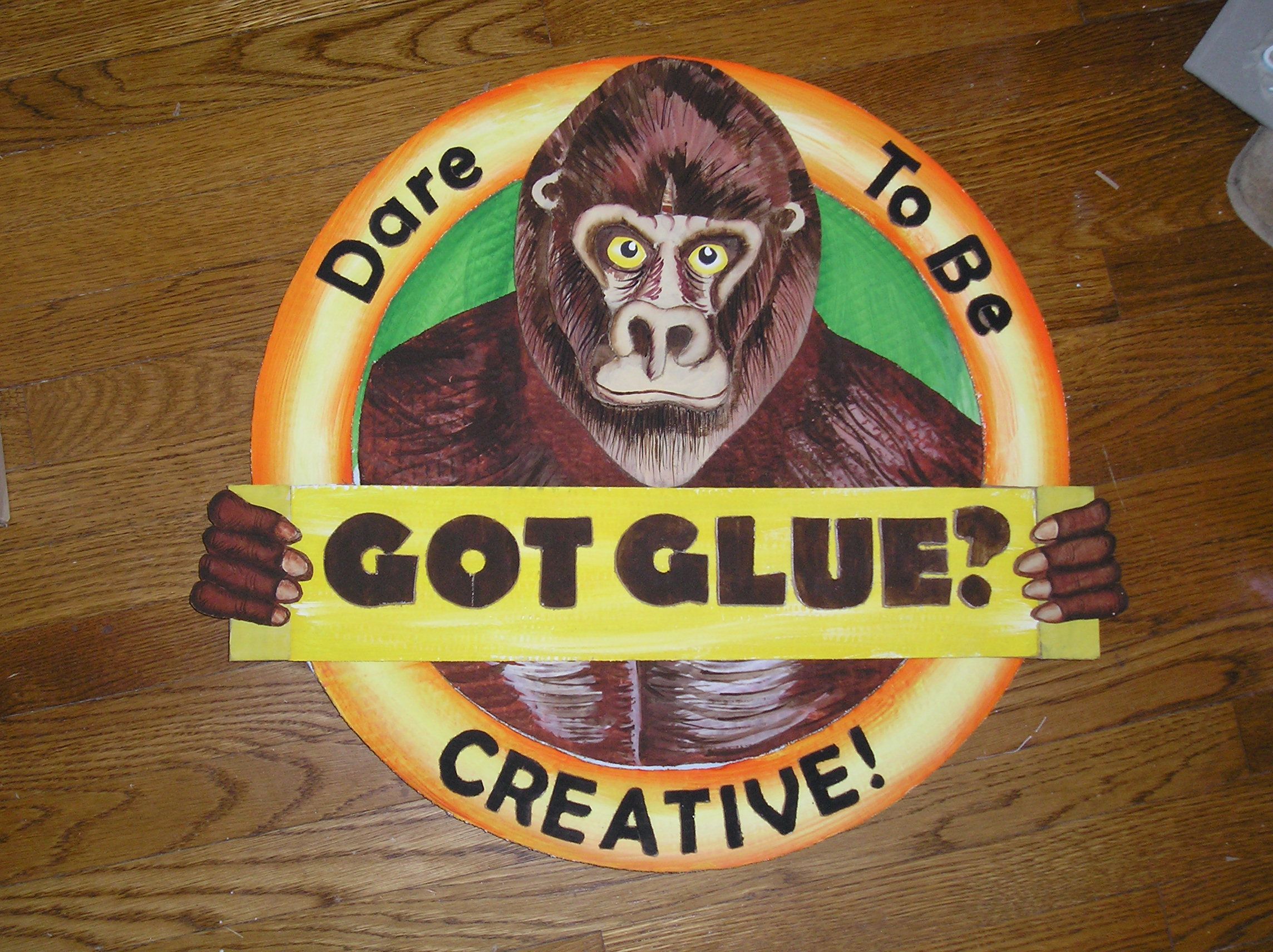 a 3-d gorilla from cardboard DIY Project DIY Project Image