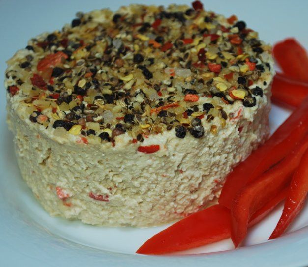 Red Pepper Cashew Cheese (raw)