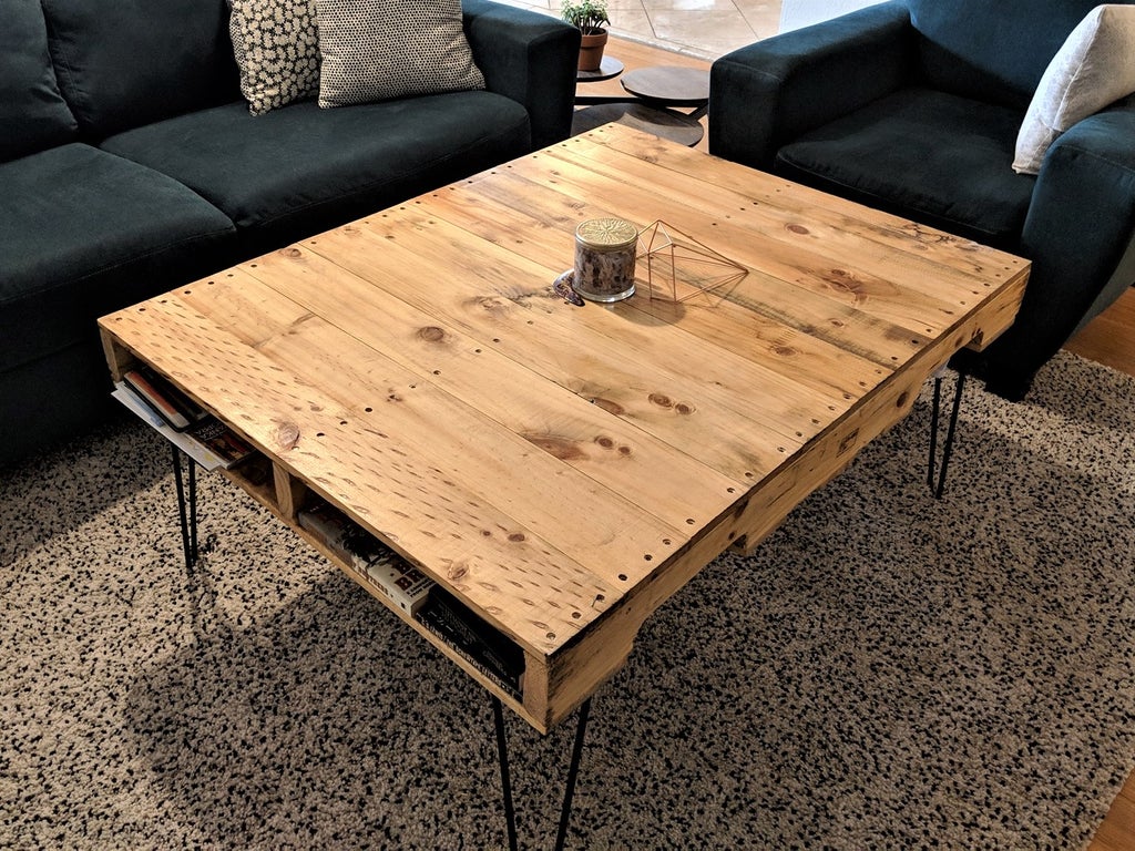 1 Hour Pallet Coffee Table 4 Steps With Pictures Instructables 1 Hour Pallet Coffee Table 4 Steps With Pictures Instructables