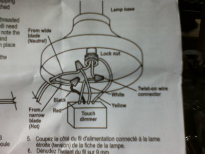 Simple Conversion Of Metal Lamp To Use Touch Switch 7 Steps With Pictures Instructables Metal Lamp To Use Touch Switch, Touch Lamp Switch Wiring Diagram