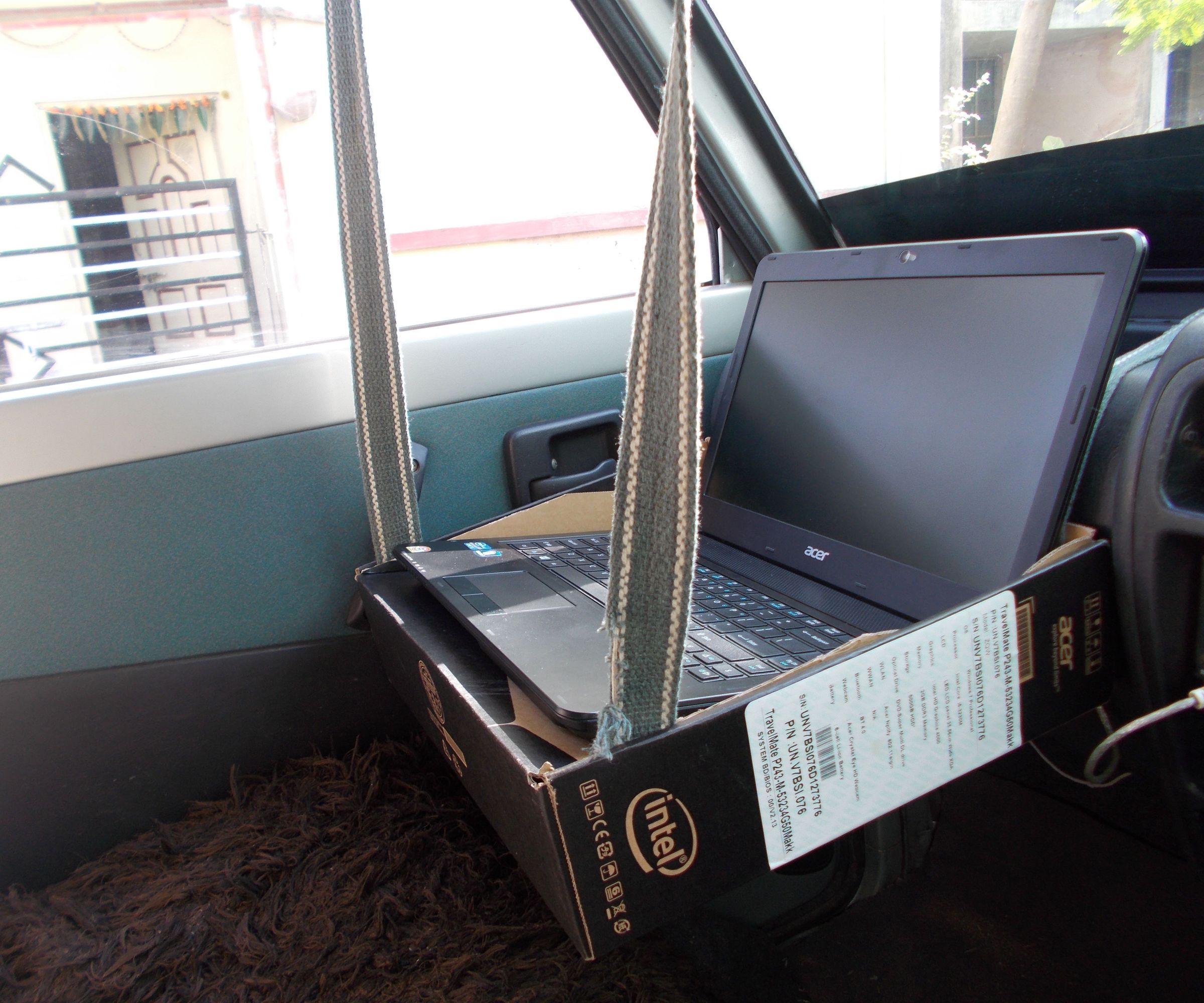 DIY guide for DIY Laptop Table for Car at no cost eco friendly. with step-by-step instructions
