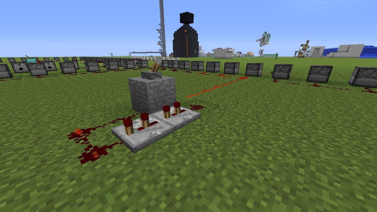 Minecraft Automatic Firework Shooter 6 Steps Instructables