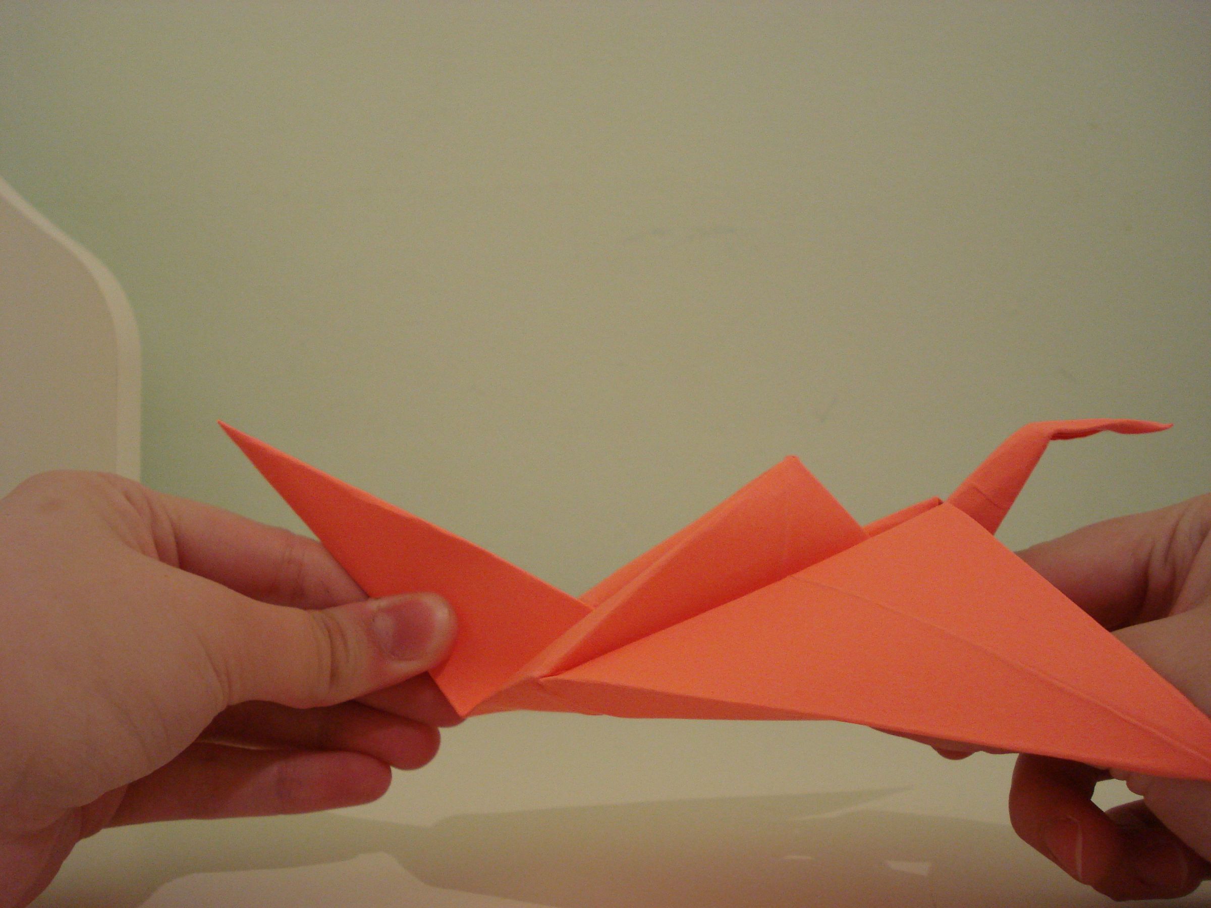 Flapping Origami Crane 9 Steps Instructables