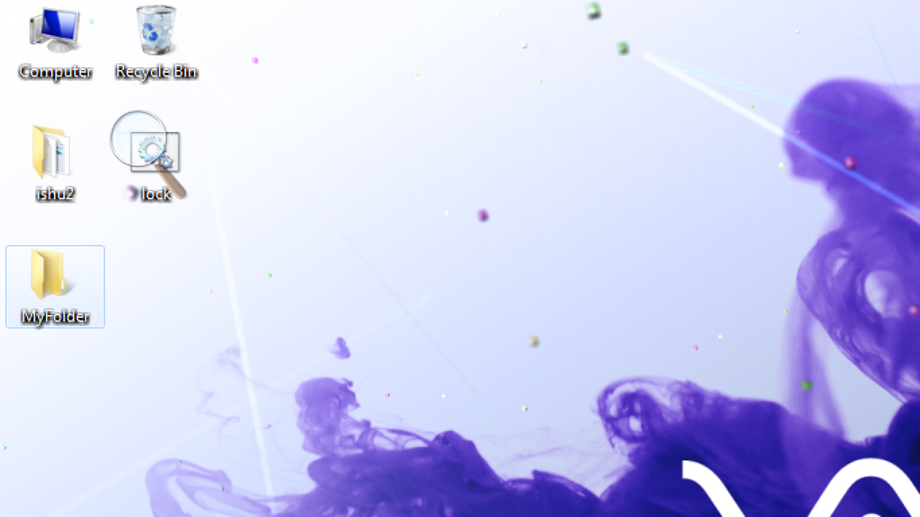 Now Double Click on Lock.bat and a New Folder Will Be Created With Name MyFolder