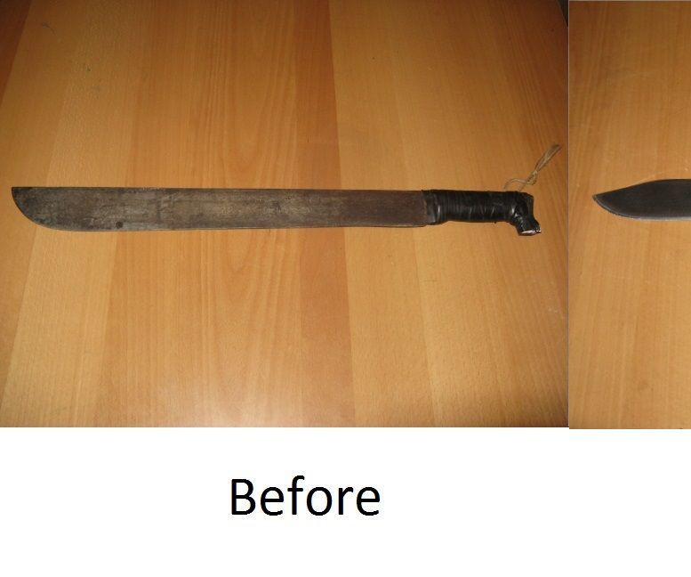 Cleaning and Refurbishing a Machete 13 Steps (with Pictures