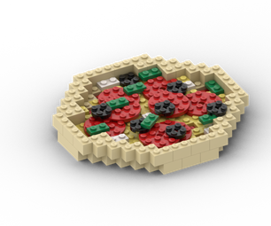 How to Build Lego Pizza - Stop Motion Cooking Prop