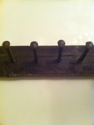 Coat Hanger From Railroad Spikes And Barn Board 7 Steps Instructables Coat Hanger From Railroad Spikes And, How To Make Railroad Spike Coat Hook