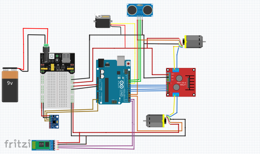Arduino Robot With Distance , Direction and Degree of Rotation (East ...