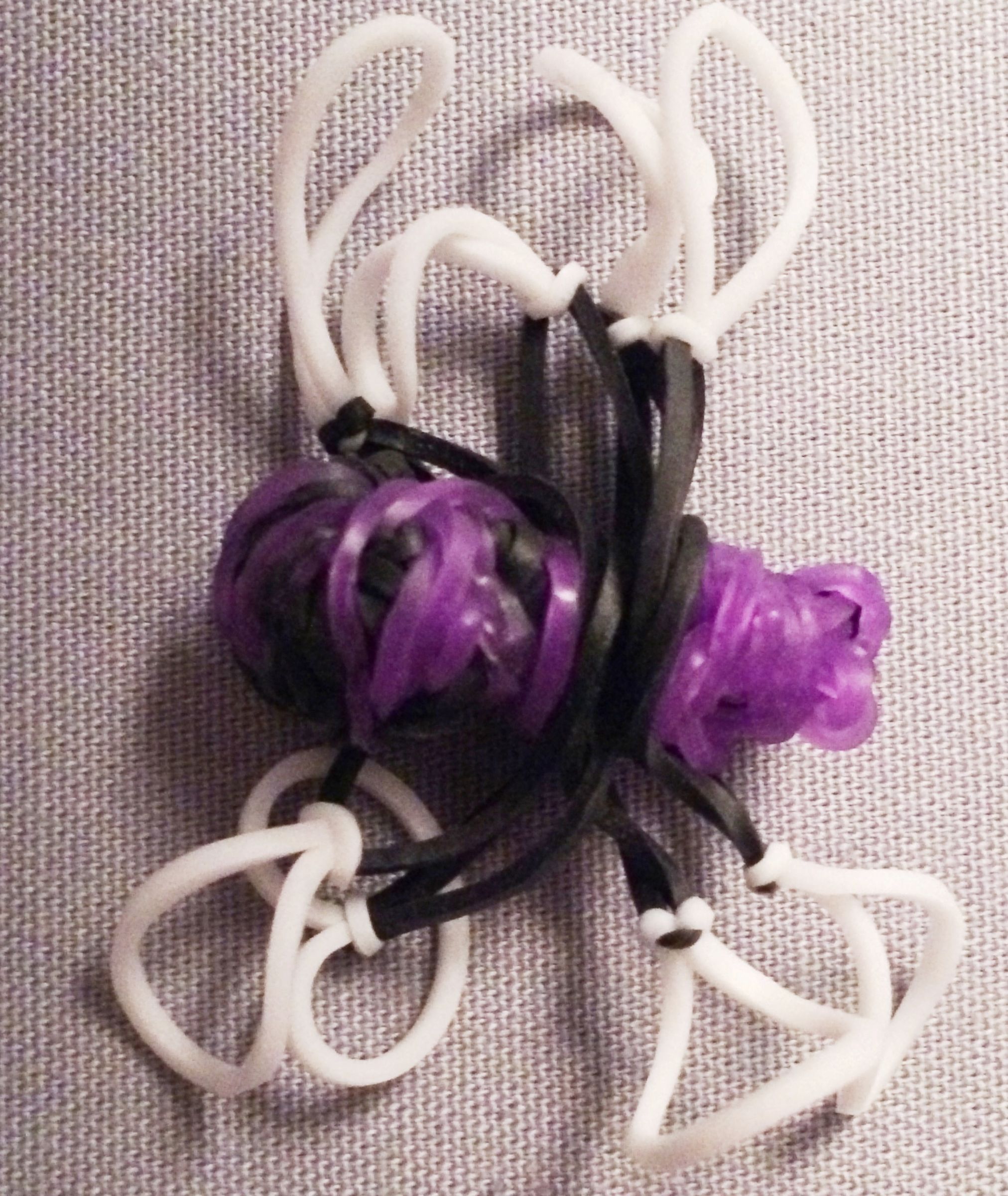 Spider Rubber Band Bracelet No Rainbow Loom Needed 6 Steps (with