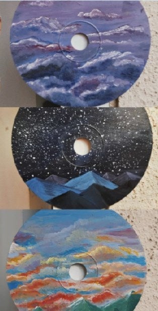 Scrap CDs to Aesthetic Decor (paint Sky on Cds) : 12 Steps