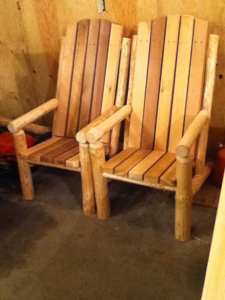 Log and Cedar Chairs Instructables