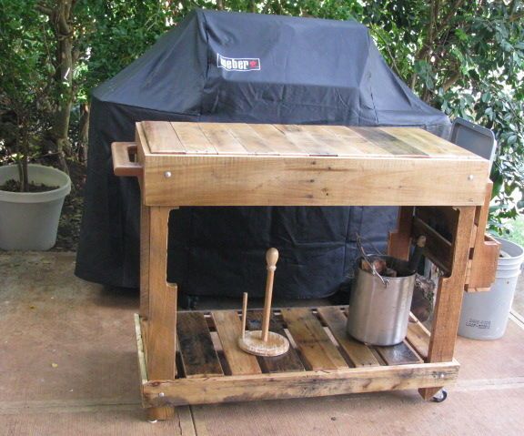 outdoor pallet kitchen cart DIY Project DIY Project Image