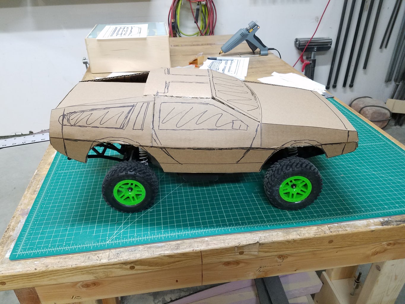 Make a Cardboard DeLorean RC Body 16 Steps (with Pictures