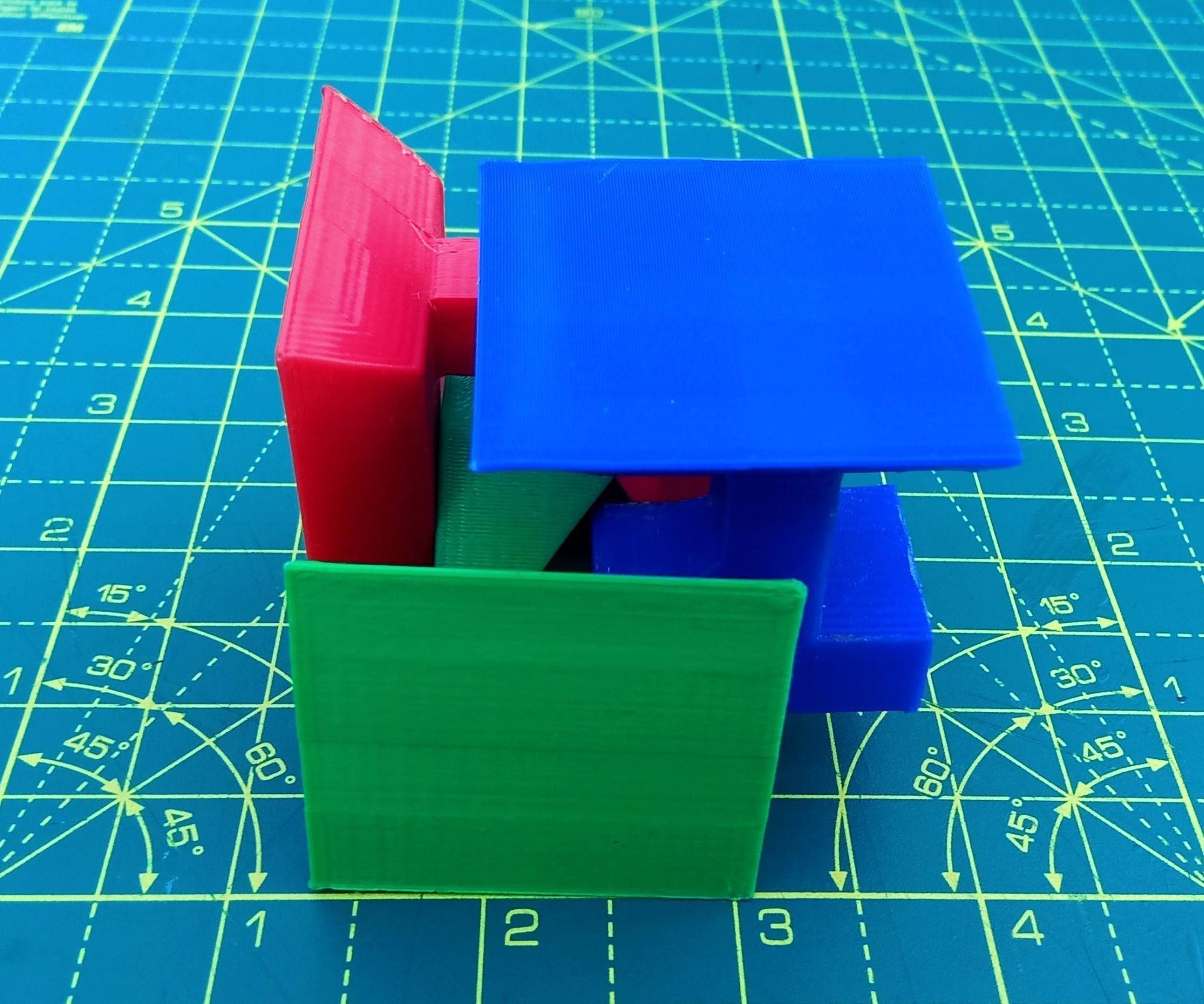 3 piece cube puzzle DIY Project DIY Project Image
