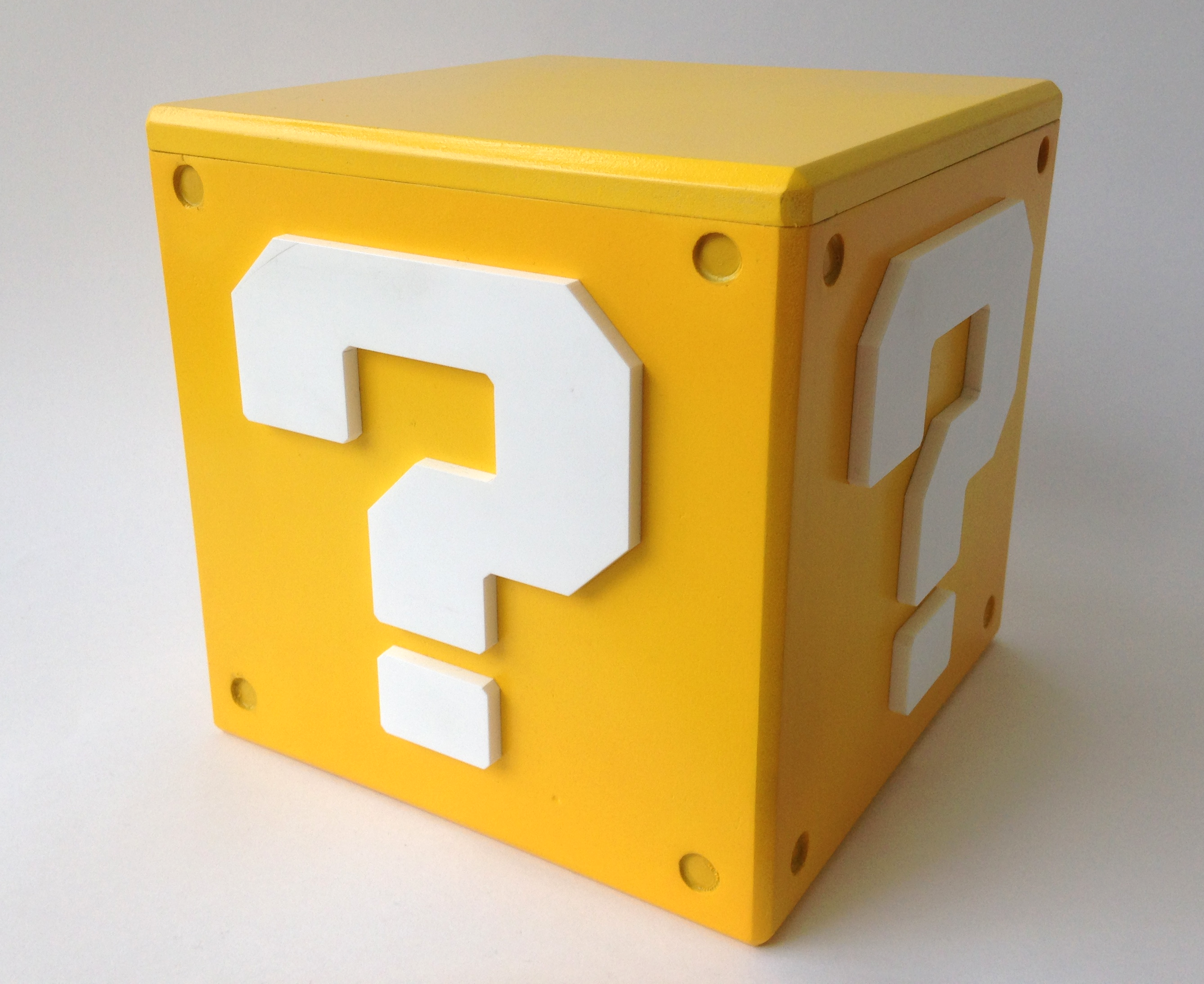 Super Mario Question Block Box 11 Steps With Pictures Instructables