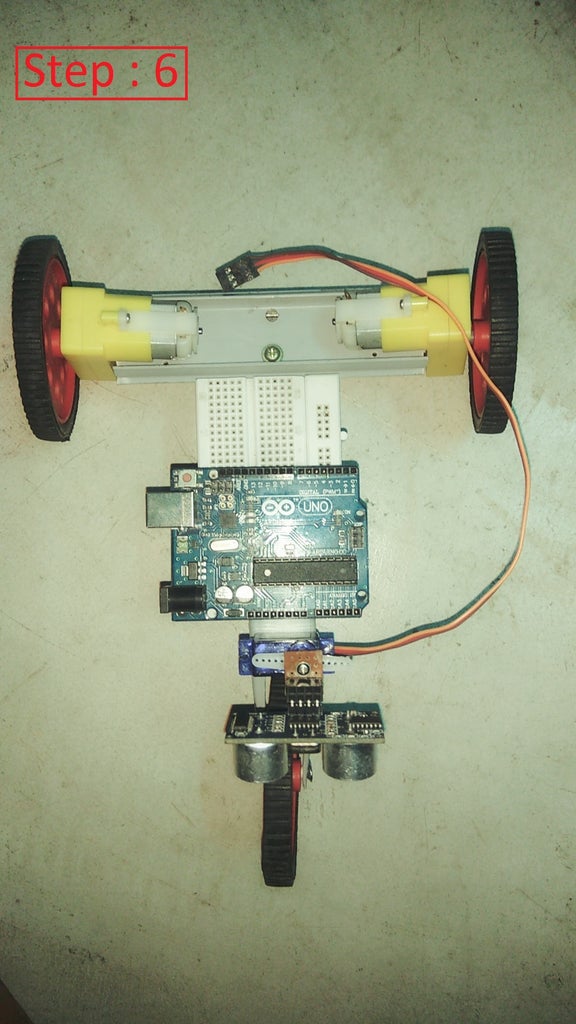 Arduino Based Autonomous Bot Using Ultrasonic Sensor : 5 Steps (with ...