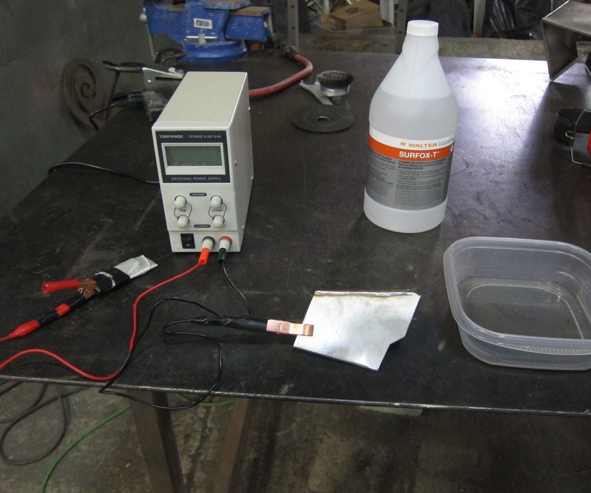 DIY Stainless Steel Weld Cleaning / Electropolishing 6 Steps (with