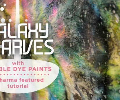 Galaxy Scarves With Tumble Dye Paints