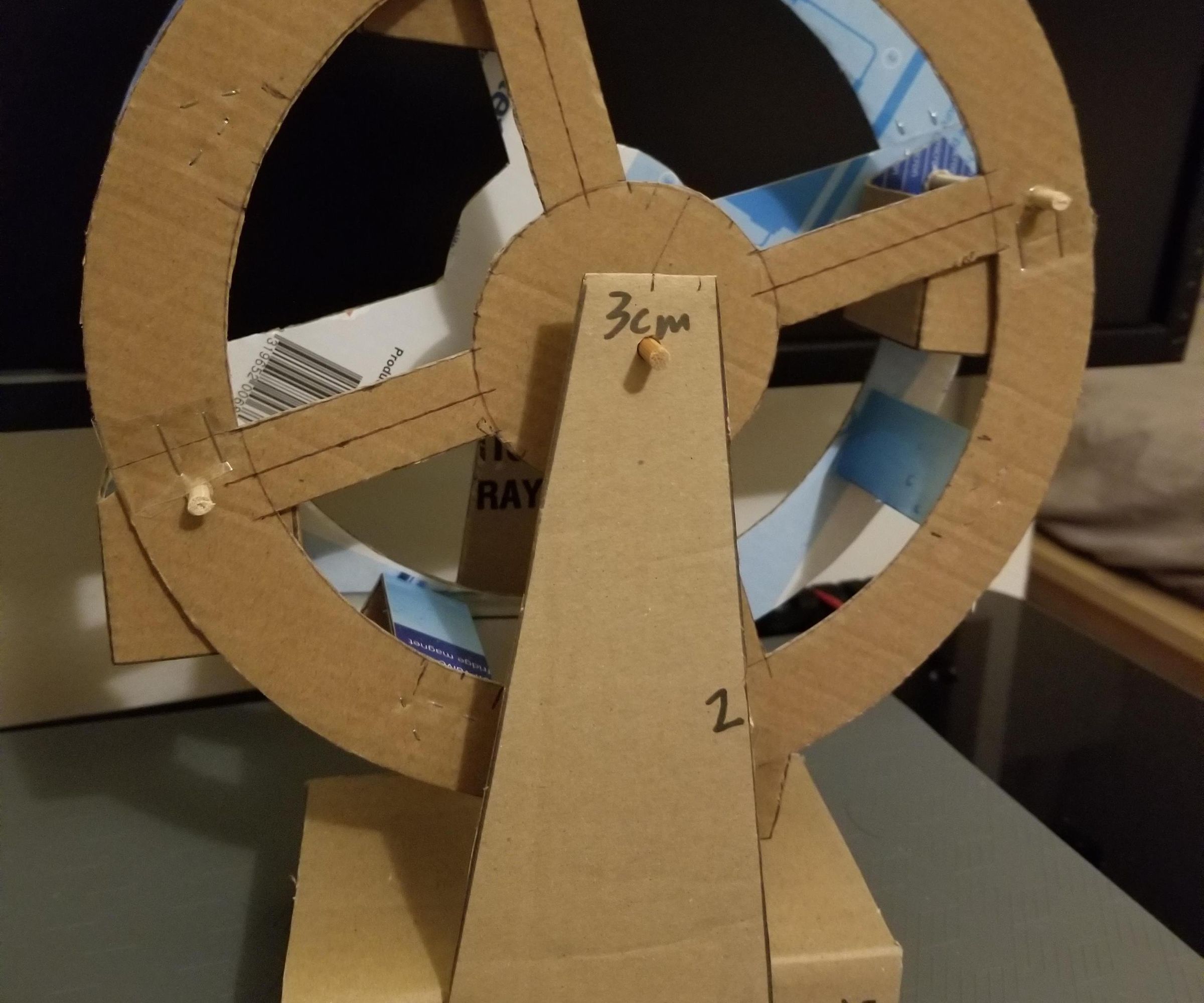 Cardboard Ferris Wheel - Learning From Home Project