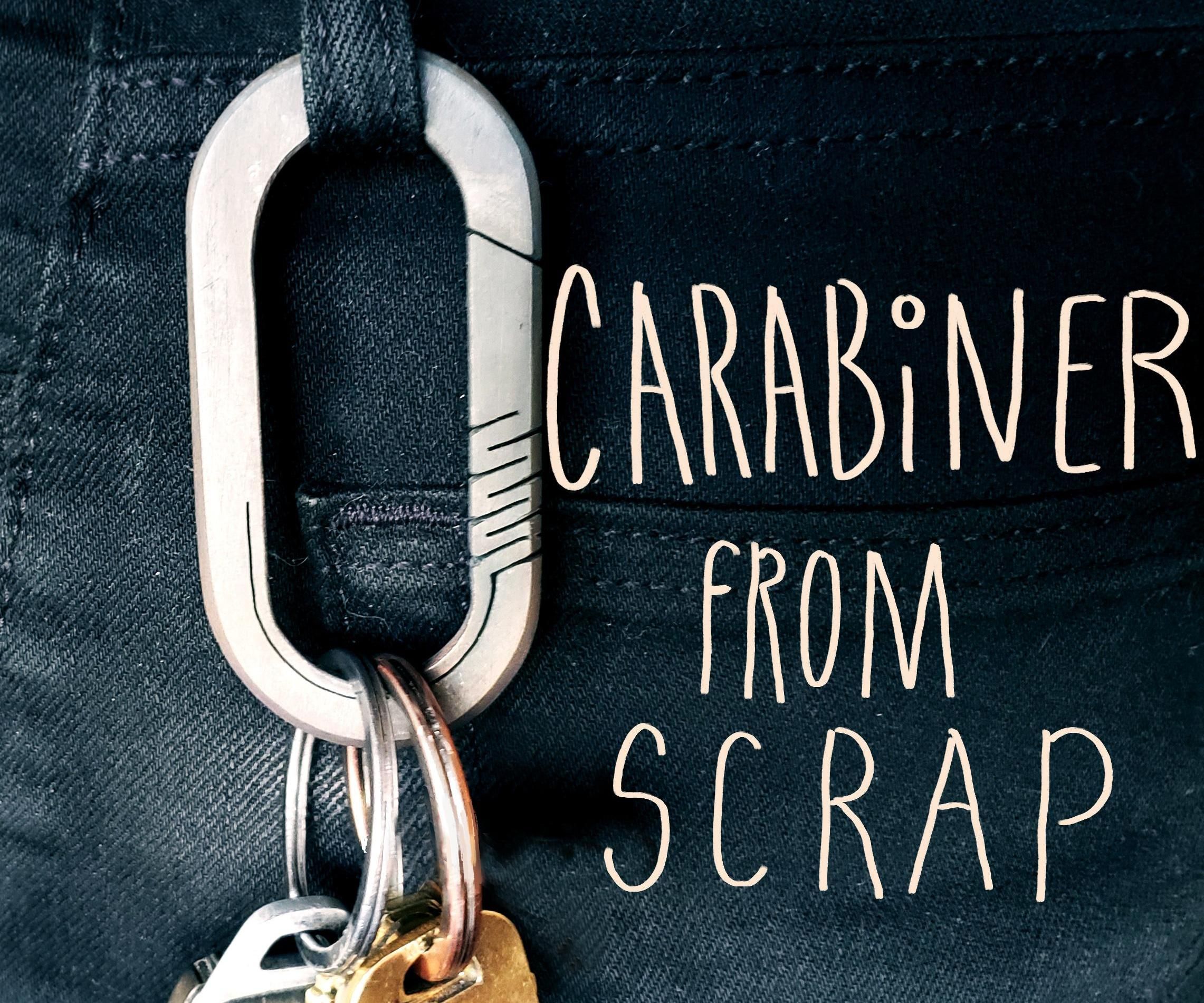 One Piece Carabiner From Scrap!